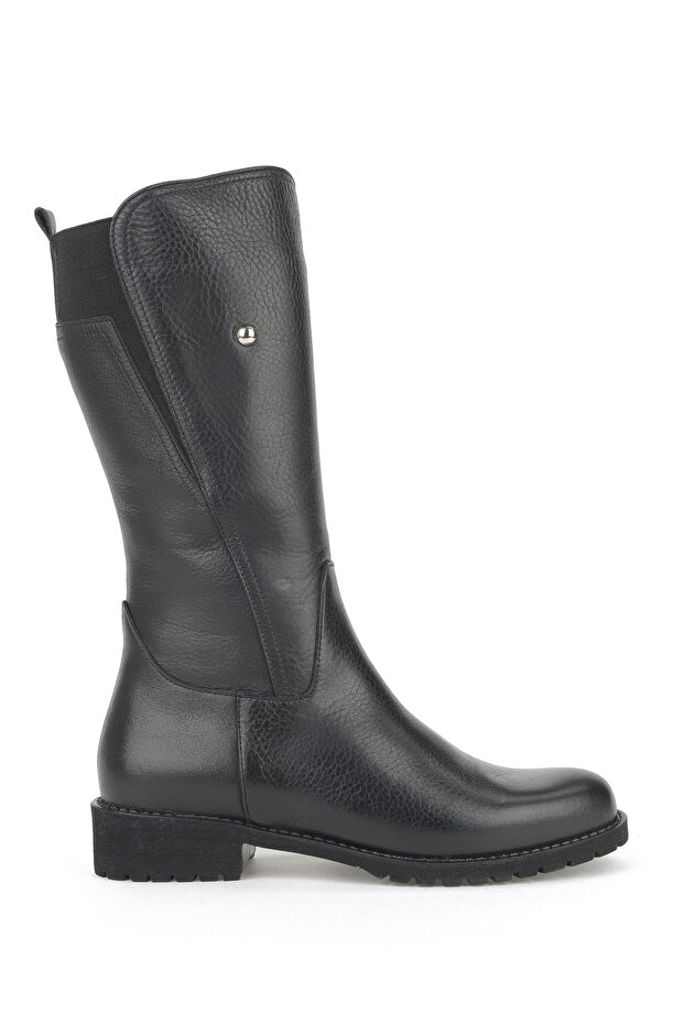 , Women's Genuine Leather Boots 15319Z88042 Black