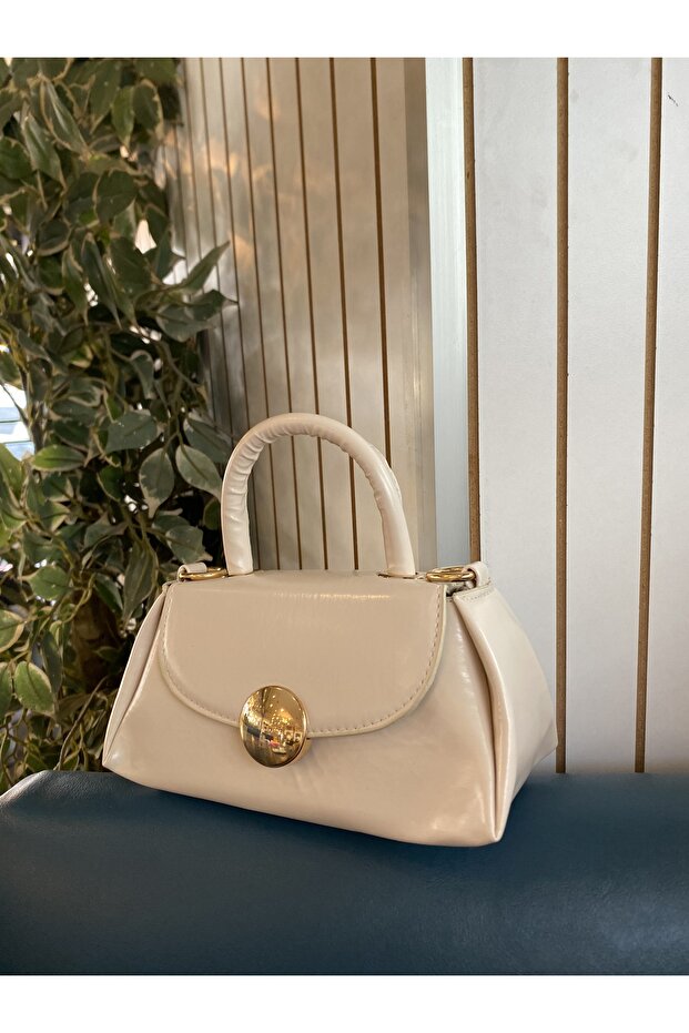 Kadın askılı krem mini - 2