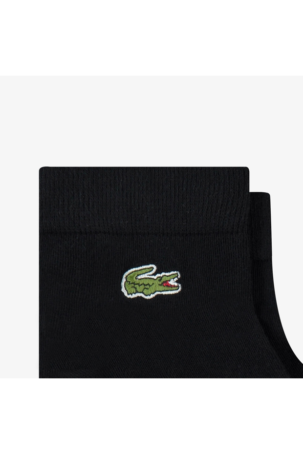 Unisex 3'lü Siyah Çorap - 2