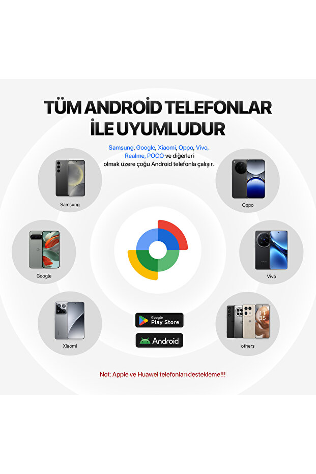 Android Smart Tag Google Akıllı Takip Cihazı - Siyah (SADECE ANDROID ILE UYUMLUDUR) - 5