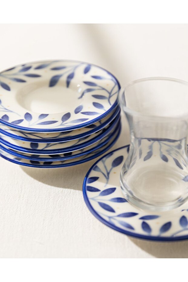 Luxe Bifurquer 6'lı Çay Tabağı Seti - 1