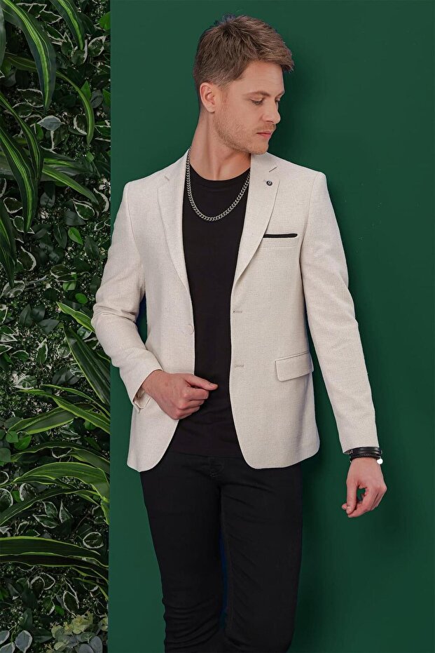 C 635 Slim Fit Kemik Spor Ceket - 5