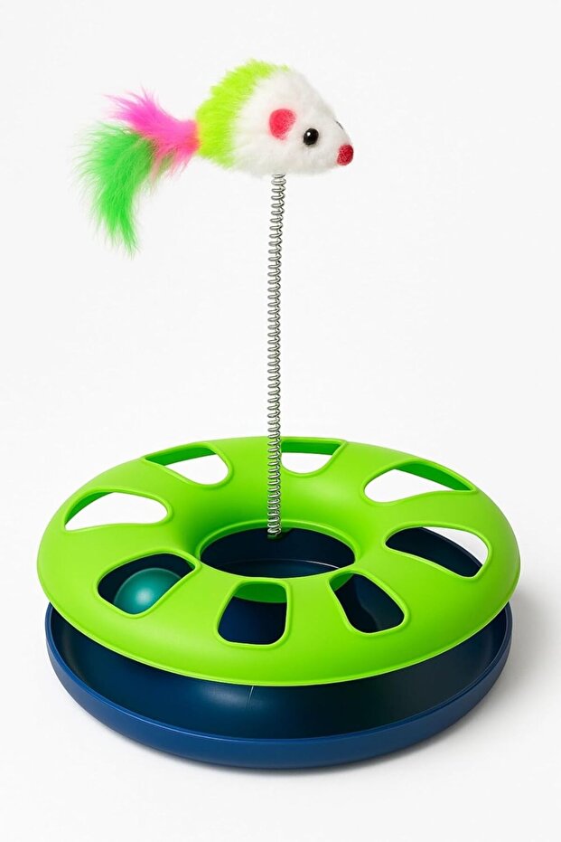 لعبة حلقة القط مع الفأر المرن والموسيقى - حلقة لعب تفاعلية - 5