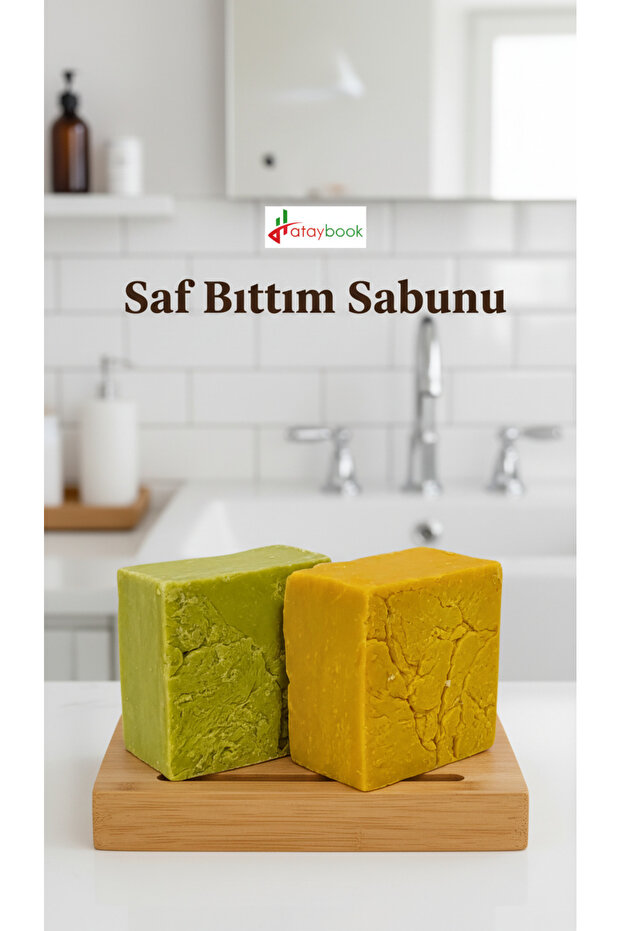 Siirt Bıttım Green and Yellow Bıttım Soap Total 2 Pieces