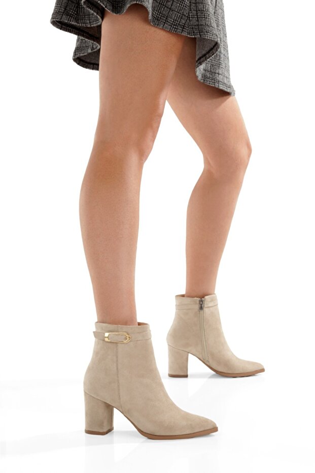 Women's Boots with Pointed Toe, Casual New Season, with Side Buckle