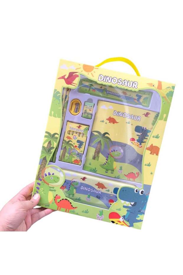 8 pcs Dinosaur Stationery Kit