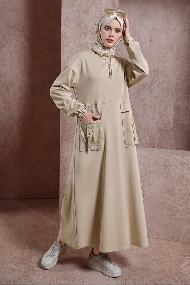 CEP DETAYLI EŞOFMAN ELBİSE 44486 - 2