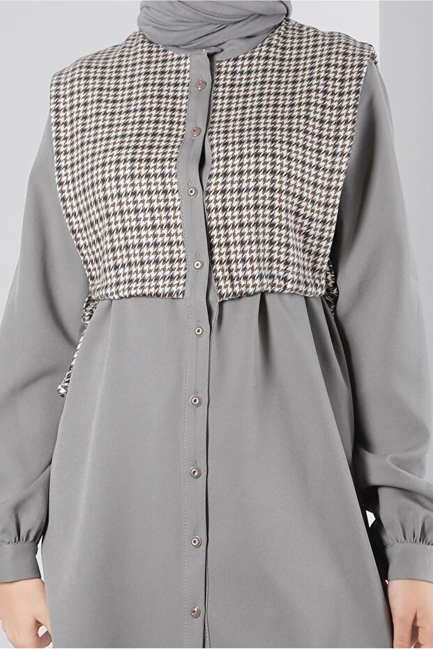 بنطلون مزدوج بتصميم جزمة مع تفاصيل ربط. مجموعة 43266 - 4