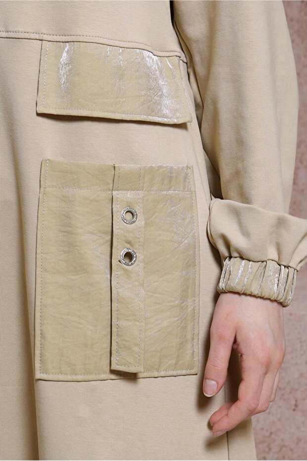 CEP DETAYLI EŞOFMAN ELBİSE 44486 - 4