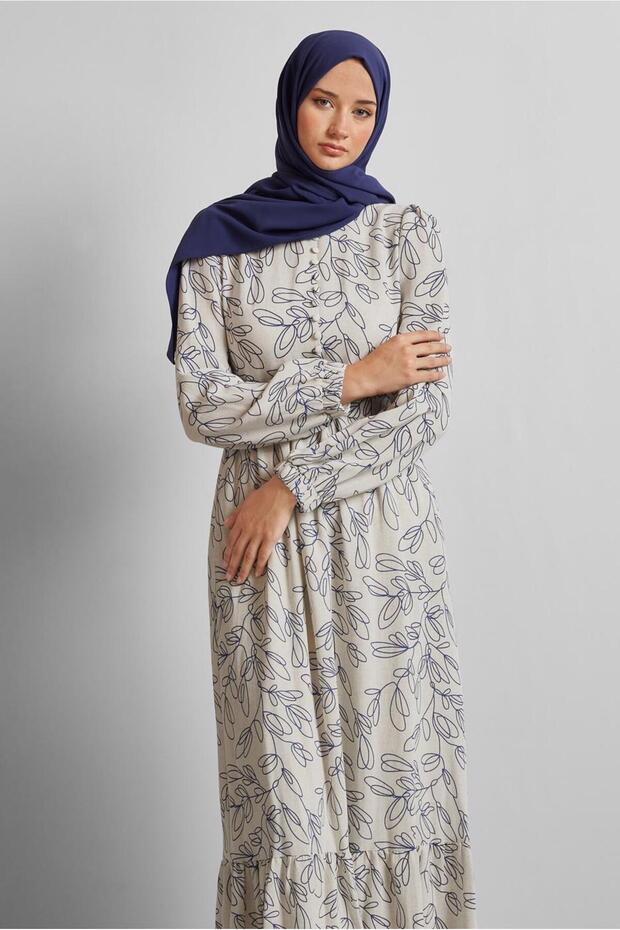 Belted Linen Dress 45726
