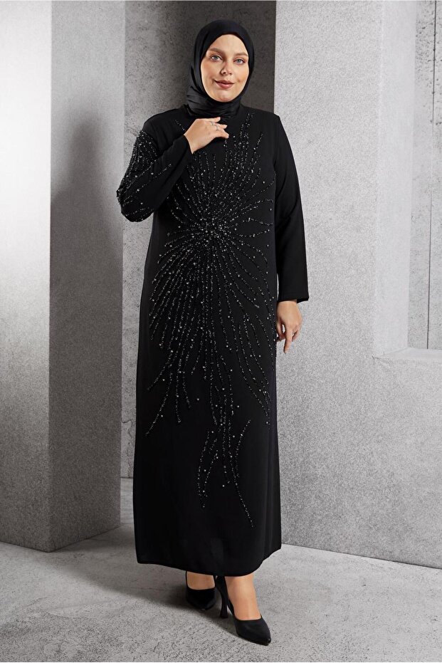 Stone Printed Evening Dress 20620
