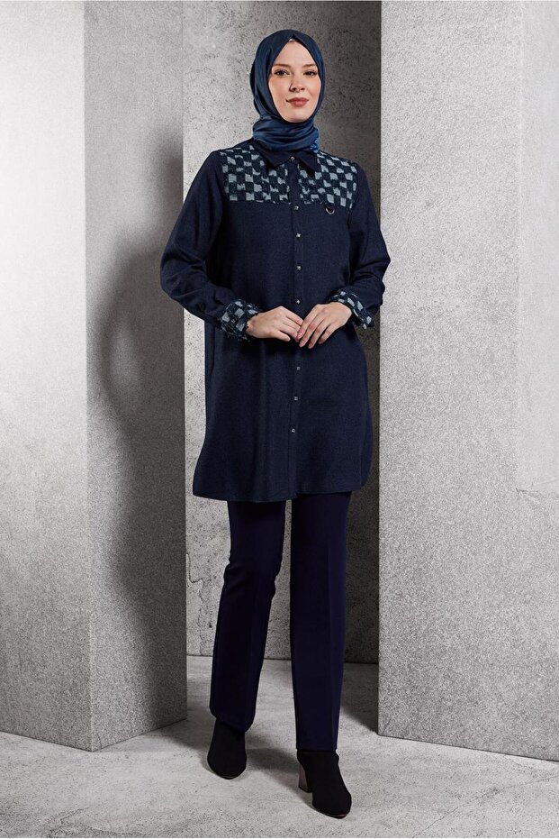 KARE DESENLİ TUNİK 45088 - 2