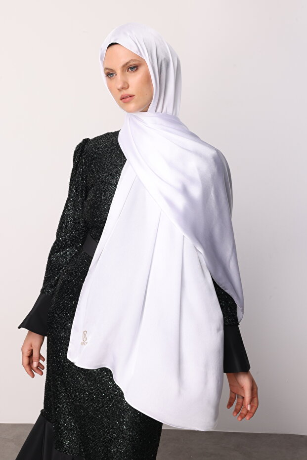 Beyaz Diamond Aura Şal - 4