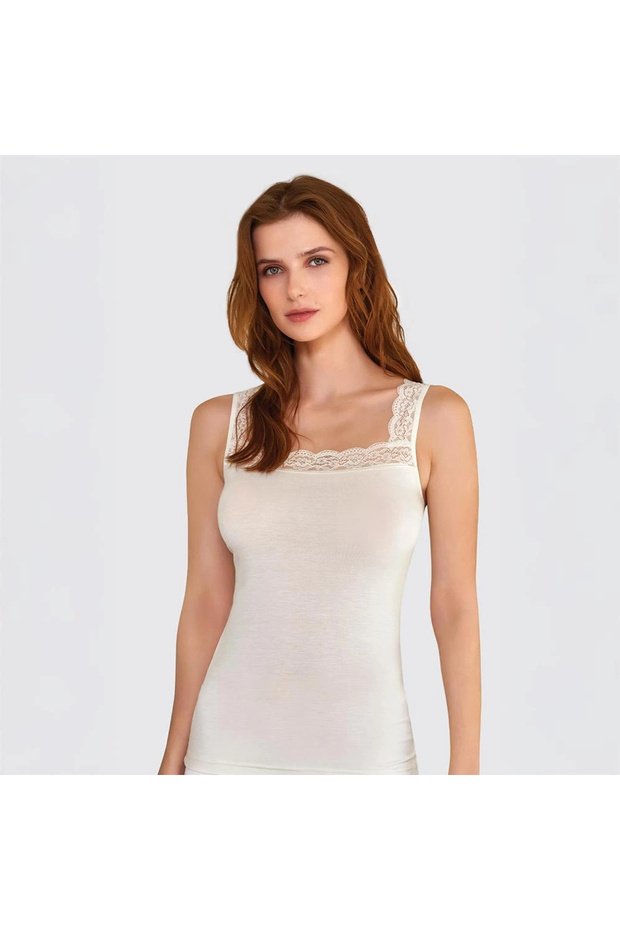 7014 Kadın Kalın Askılı Atlet - 1