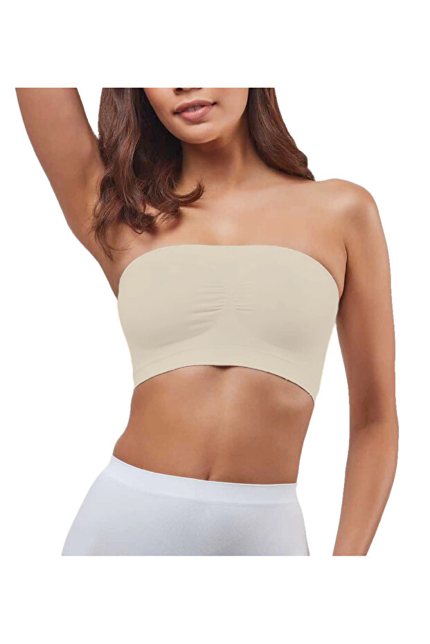 Femei Black Supported Strapless - 1