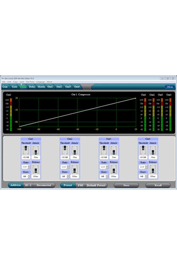 DSP audio processor 4 channels DSP 4x4 Mini - 5