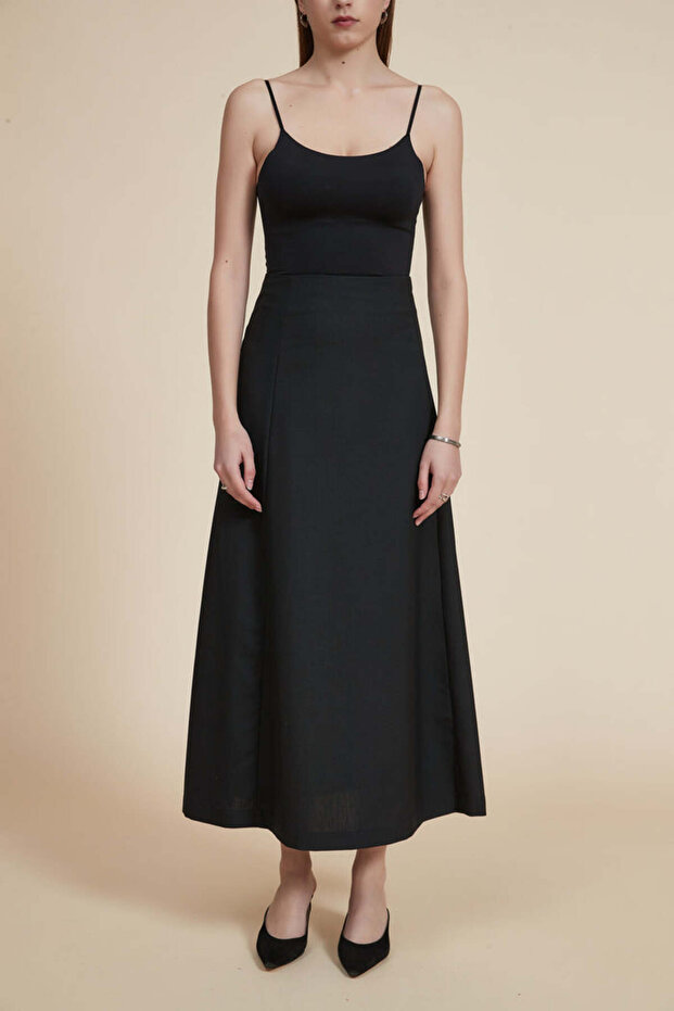 تنورة ماكسي سادة - 1