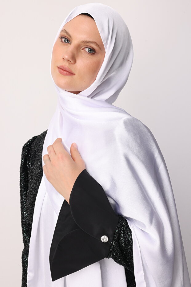 Beyaz Diamond Aura Şal - 6