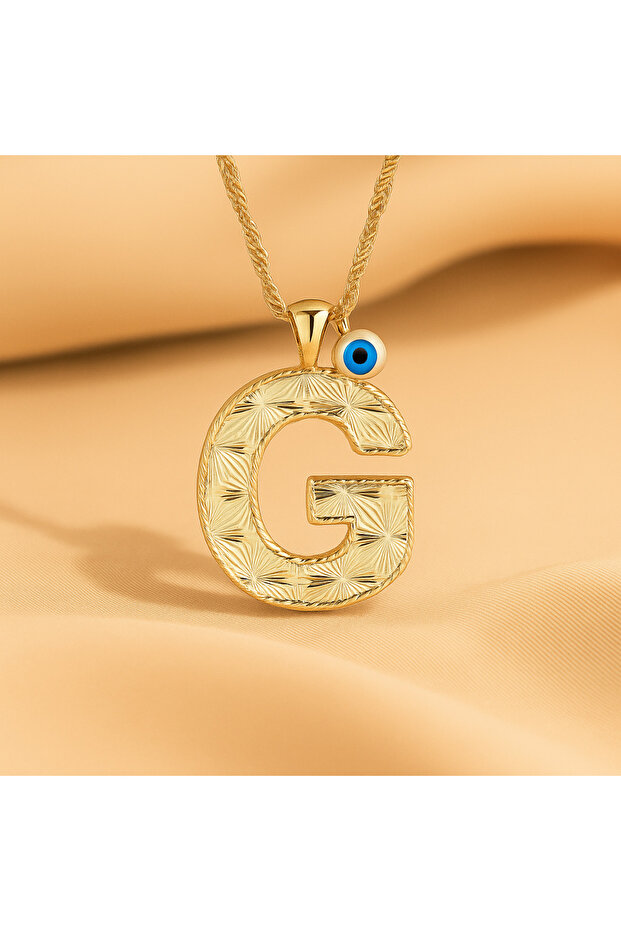 G Harfi Altın Kolye - 1