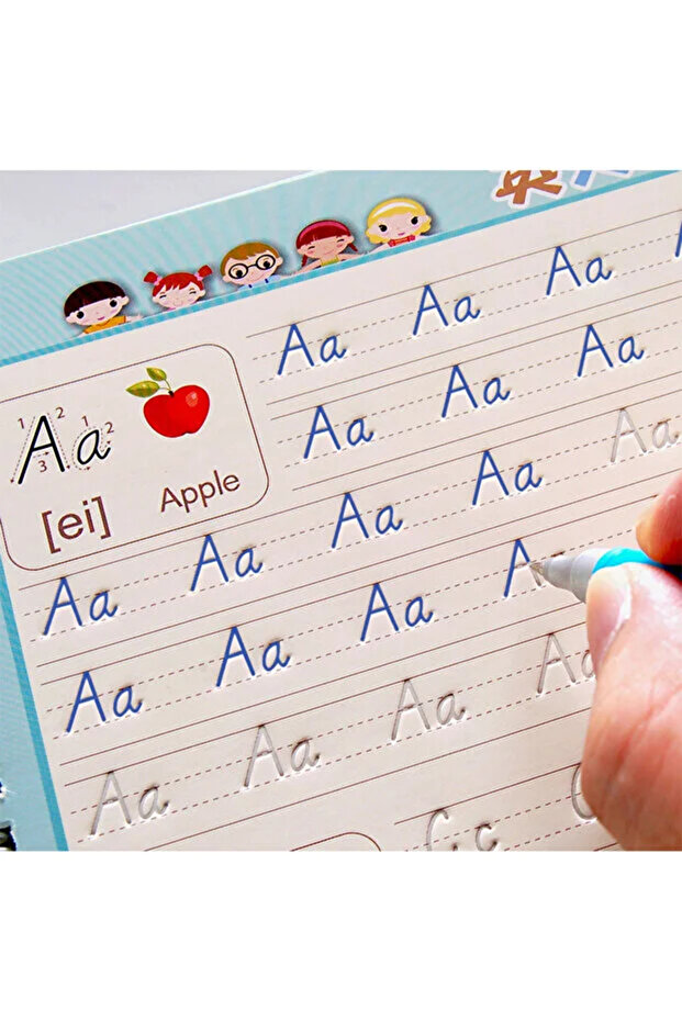 letter Reusable Children 3D Copybook For Calligraphy Numbers Handwriting Copybooks Learning Math Wri - 1