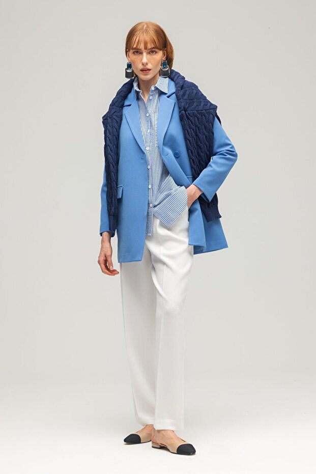 سترة بحزام نيلي - 4