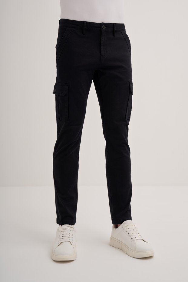 Vintage Terry Slim Fit Pipe Leg Lycra Gabardine Cargo Pants