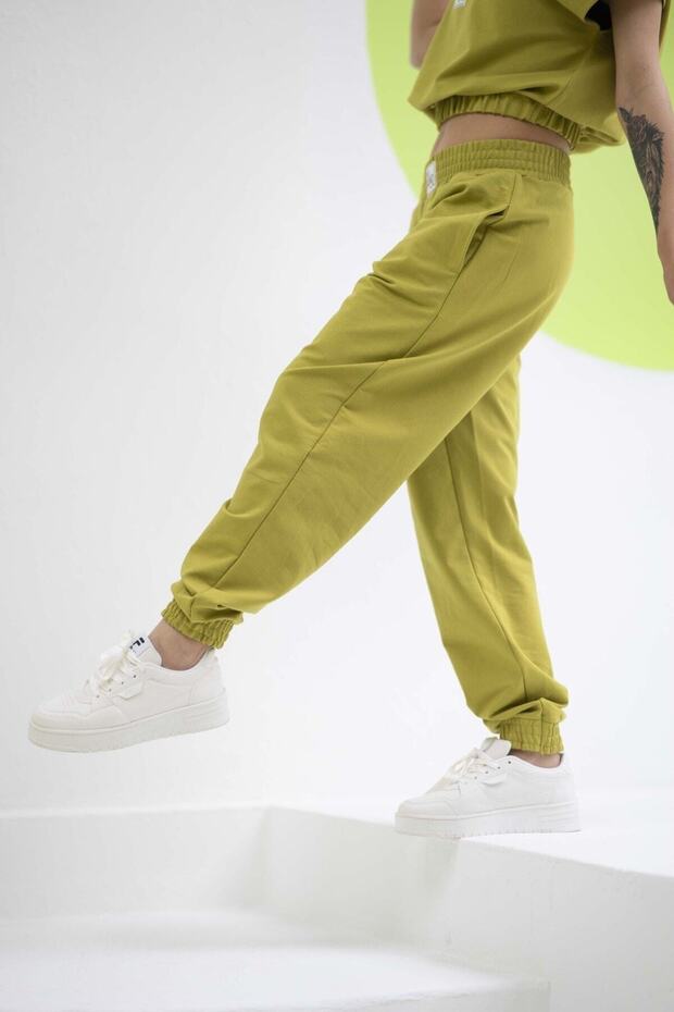 Women's High Waist Elastic Leg Sweatpants