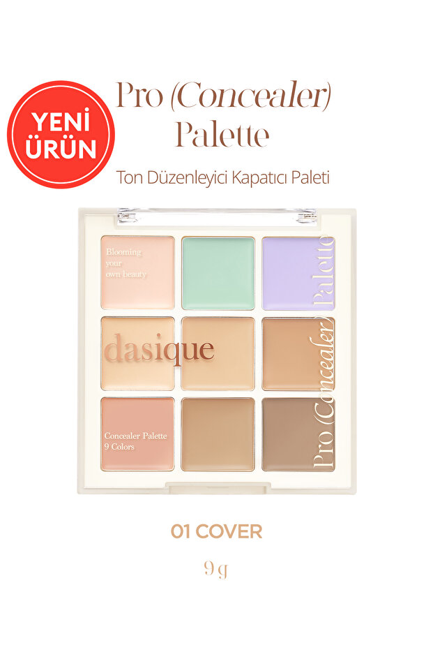 Kremsi Dokuya Sahip, Çok Amaçlı Kullanıma Uygun Kapatıcı Paleti Pro Concealer Palette (#01 C - 1