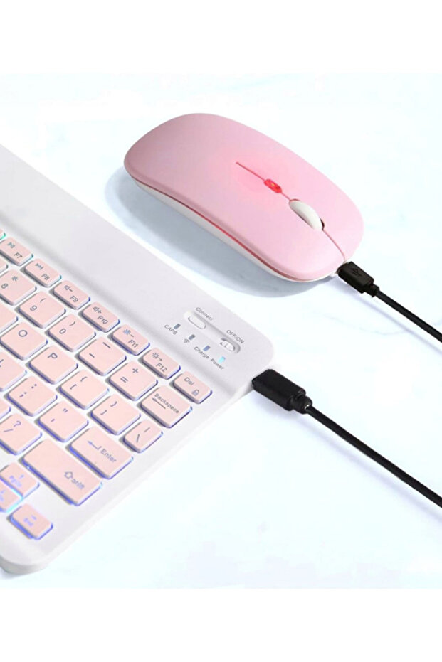 RGB Bluetooth Klavye Mouse Set - 4