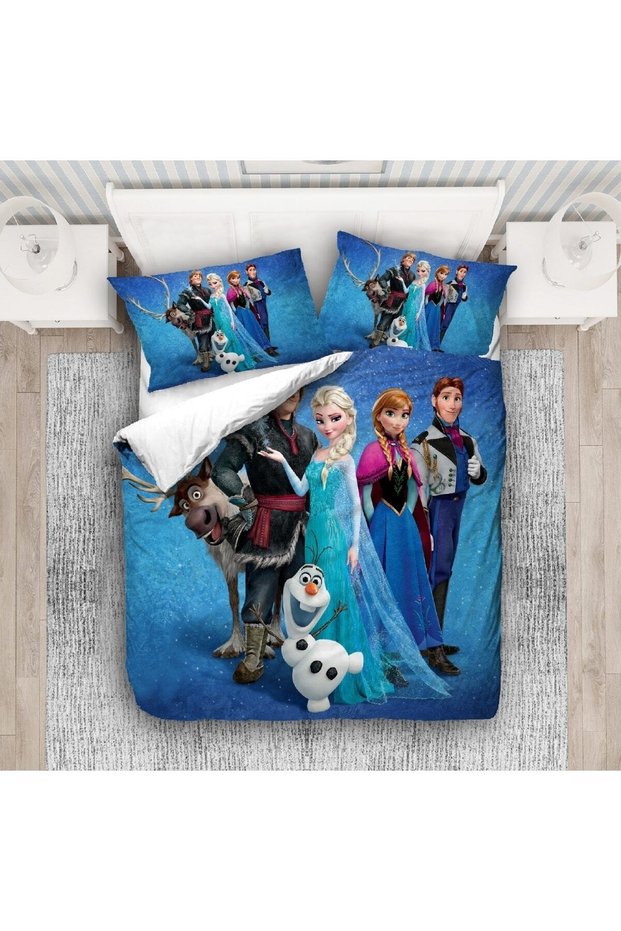 Elsa Printed Gift Duvet Cover - Double Set Without Sheets