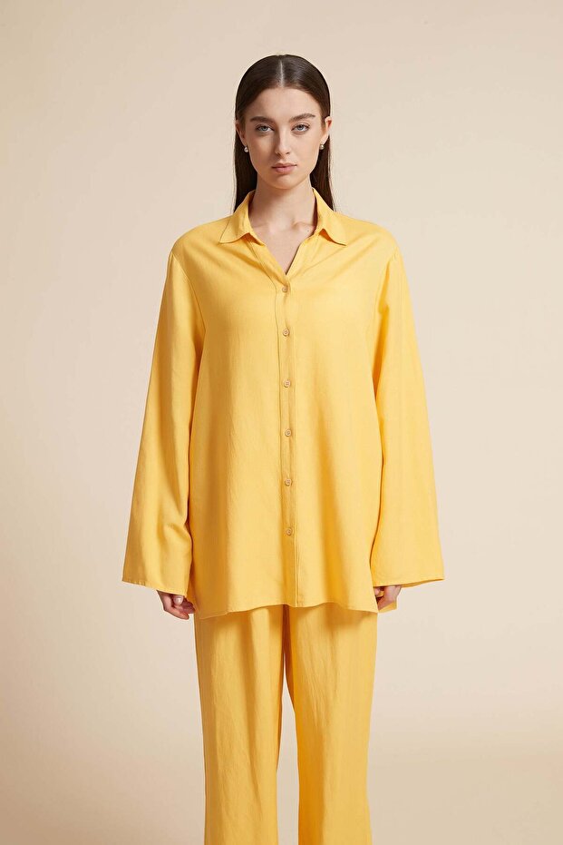 Solid Button-Front Top - 1