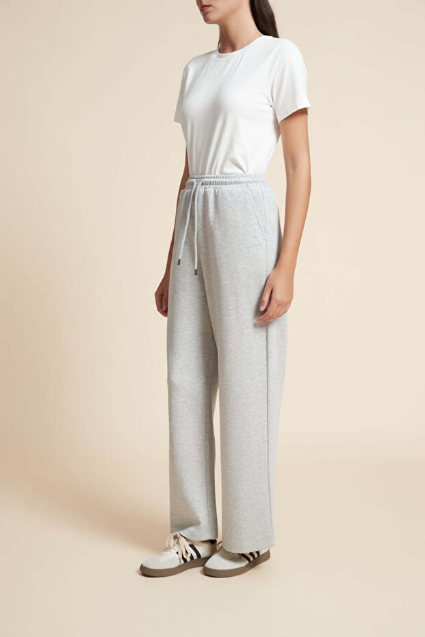 Solid Drawstring Pants - 3