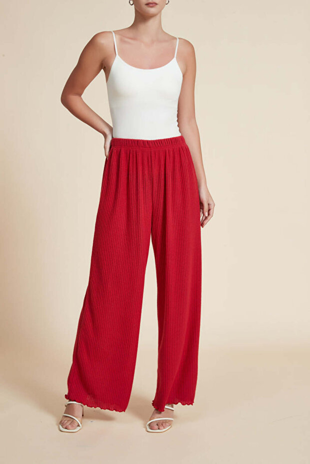 Solid Full Length Pants - 6