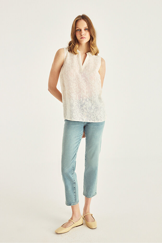 V Yaka Kolsuz Bluz - 3