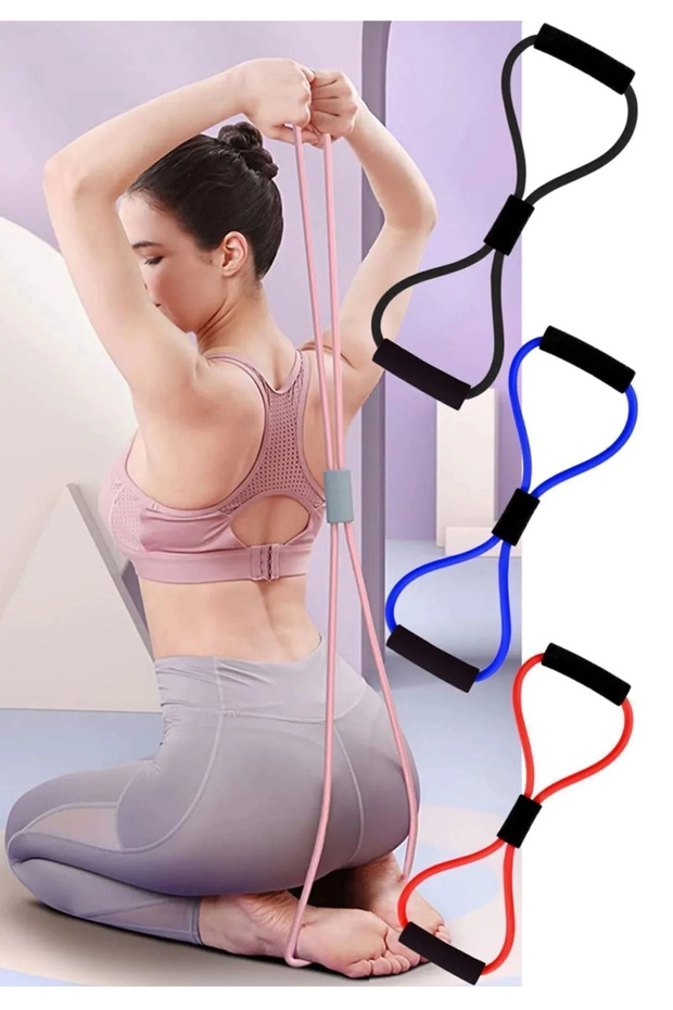 Genel Markalar Pilates Direnç Lastiği Ipi Vücut Şekillendirici Kelebek Direnç Lastiği Güç Lastiği 1 Adet