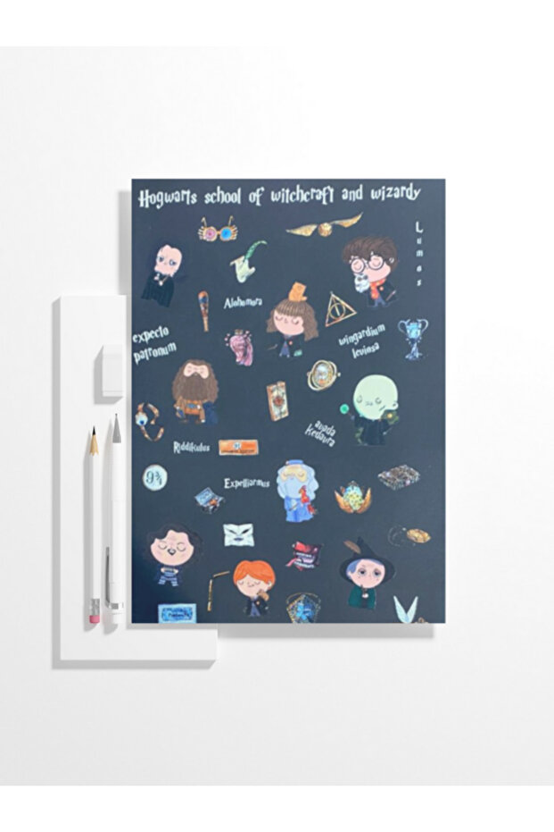 Harry Potter Hogwarts Themed Unlined Notebook