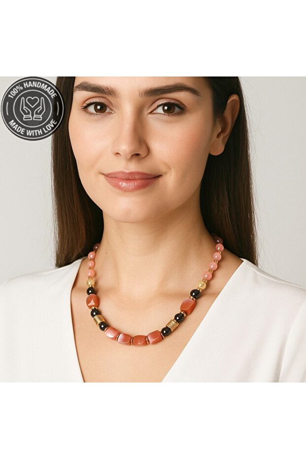 Pembe Sedef Kolye - 7