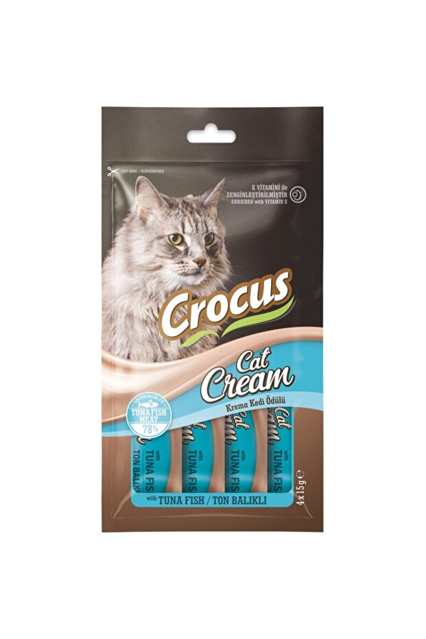 TON BALIKLI KREMA KEDİ ÖDÜLÜ 4X15 GR. 10 ADET - 2
