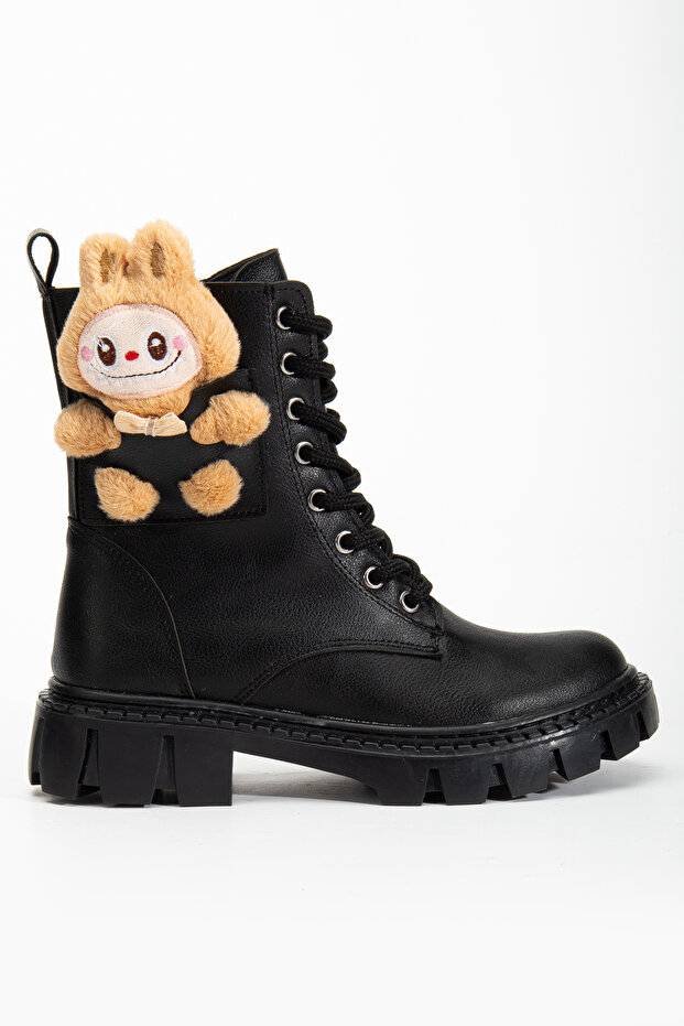 Lapupu bot Kız çocuk Kışlık botu Günlük Ortabedik Yüksek Taban BOT - 3