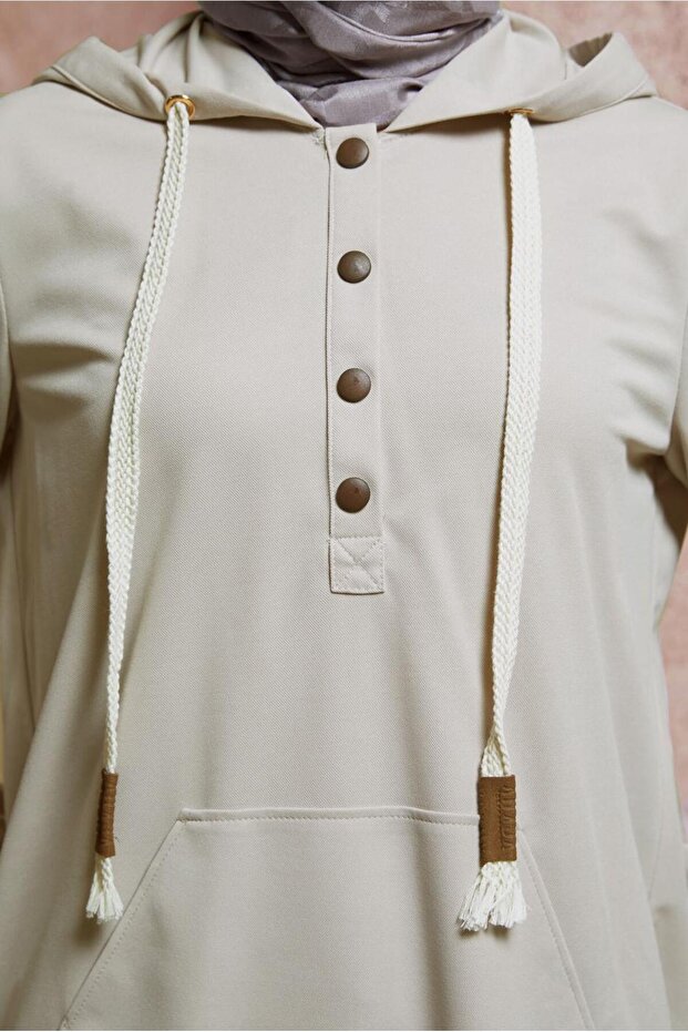 KAPÜŞONLU EŞOFMAN TUNİK 44768 - 4