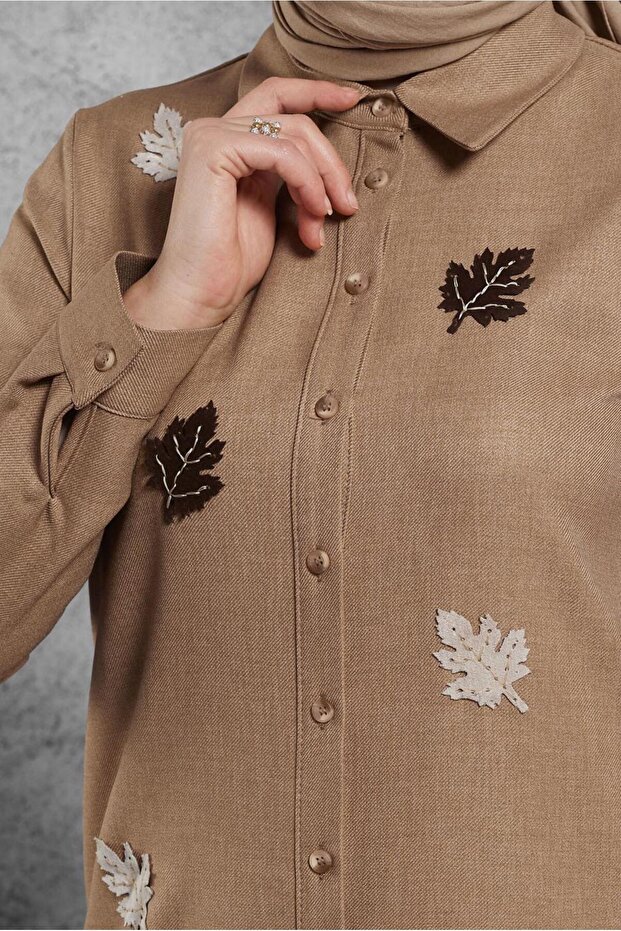 YAPRAK DESENLİ TUNİK 45149 - 4