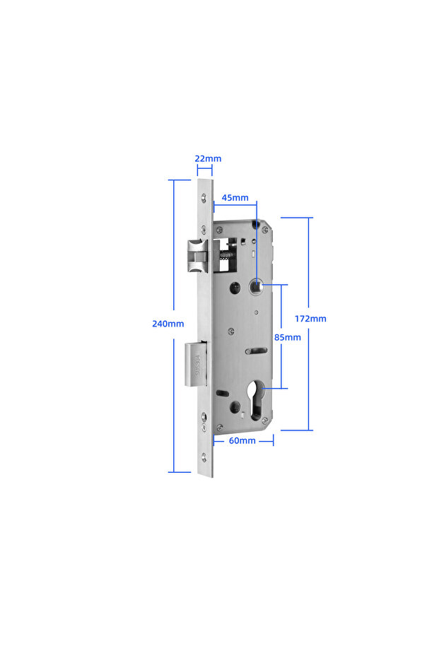 Reversible lock 45 x 85 mm, smart locks, multi-point locking, handle lift - 4