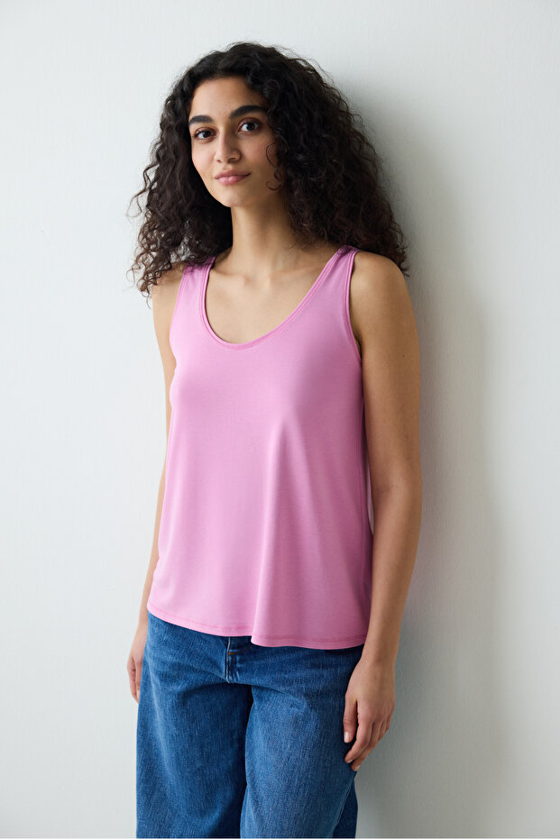 Tricou roz modal - 2