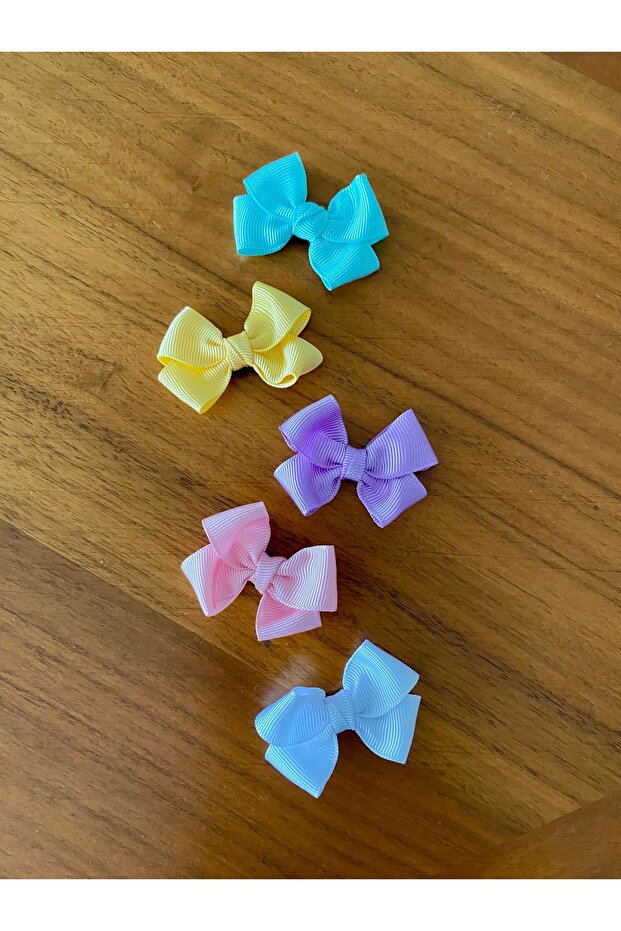 5-Piece Bow Hairless Baby Buckle