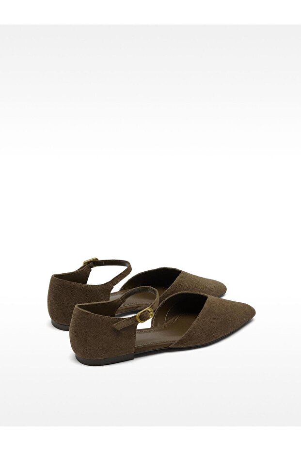 %100 Süet Deri Babet - 5