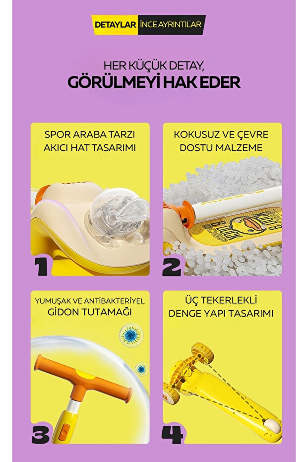 LUDDY B DUCK IŞIKLI SCOOTER - 7