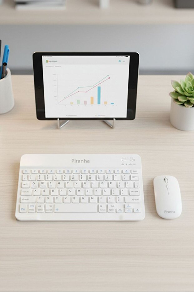 2380-B Bluetooth Kablosuz Türkçe Q Klavye ve Mouse Seti / Windows - macOS - Android - 2