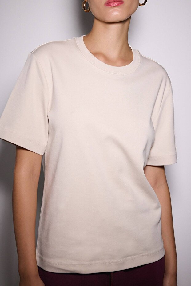 Premium Pamuk Basic Tshirt Kadın - 4