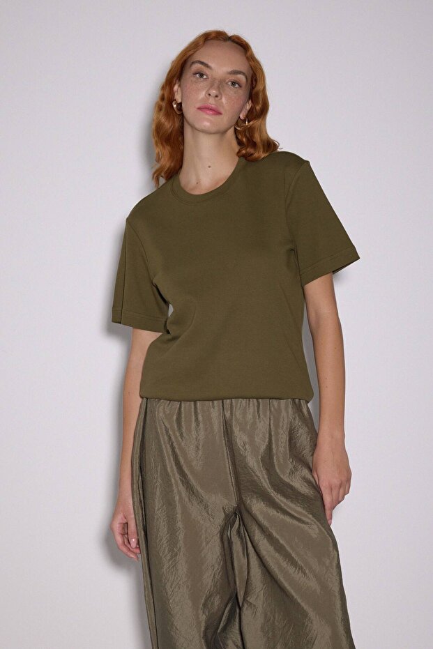 Premium Pamuk Basic Tshirt Kadın - 3