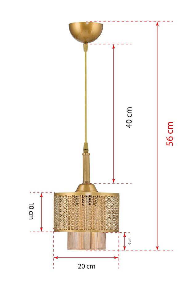 Tekli Motif Sarkıt Avize Eskitme - 2